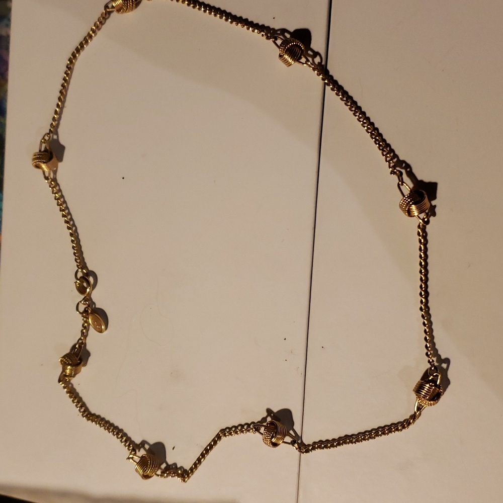 Avon golden necklace